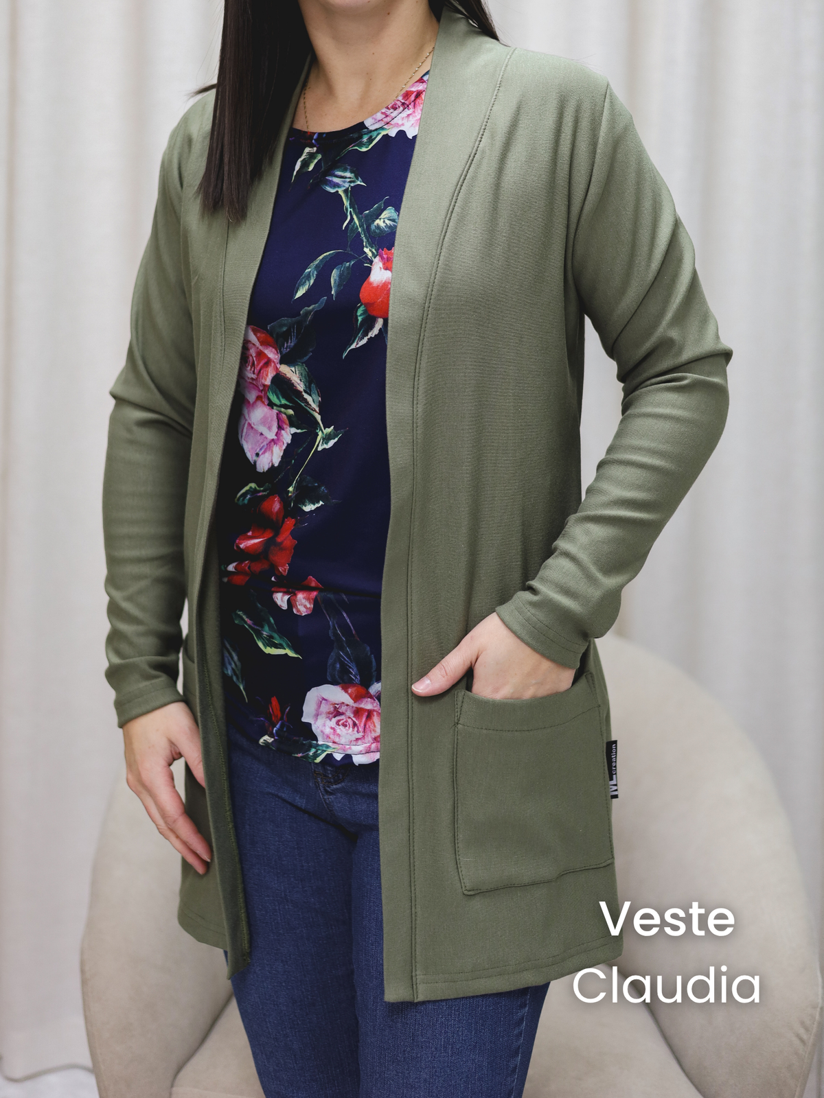 PRÉCOMMANDE - Veste Claudia - FRENCH TERRY de bambou