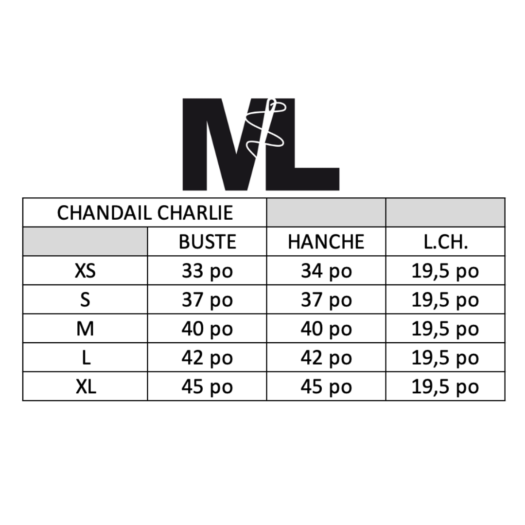 Chandail - Charlie - Gris Fleur Rouge