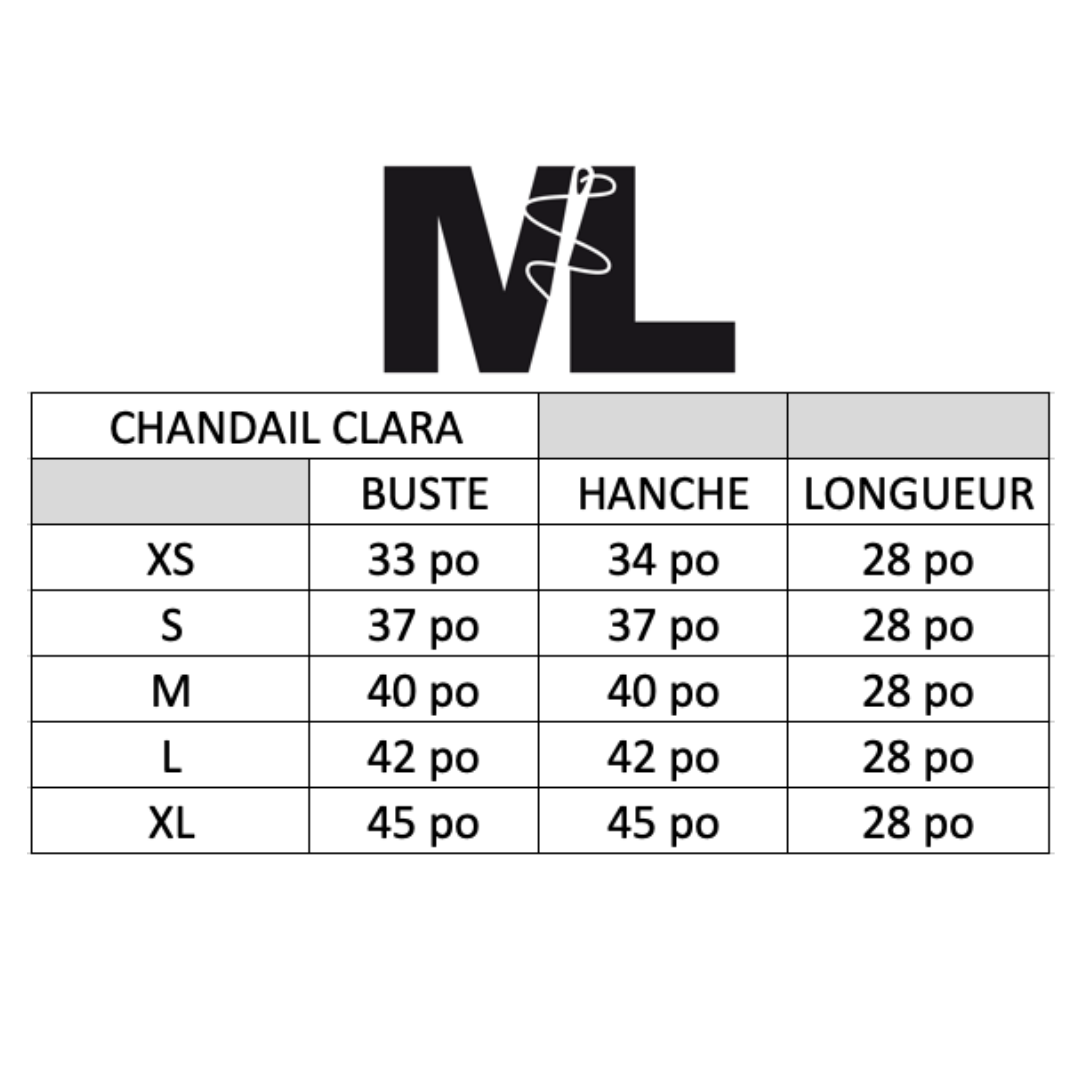 Chandail Clara - Noir tressé
