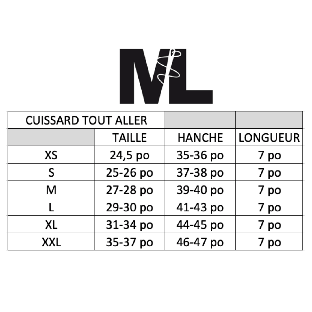 Cuissard TA 7p.- Blanc lustré