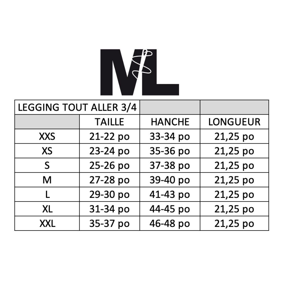 Leggings TA - 3/4 - Pastel Floral