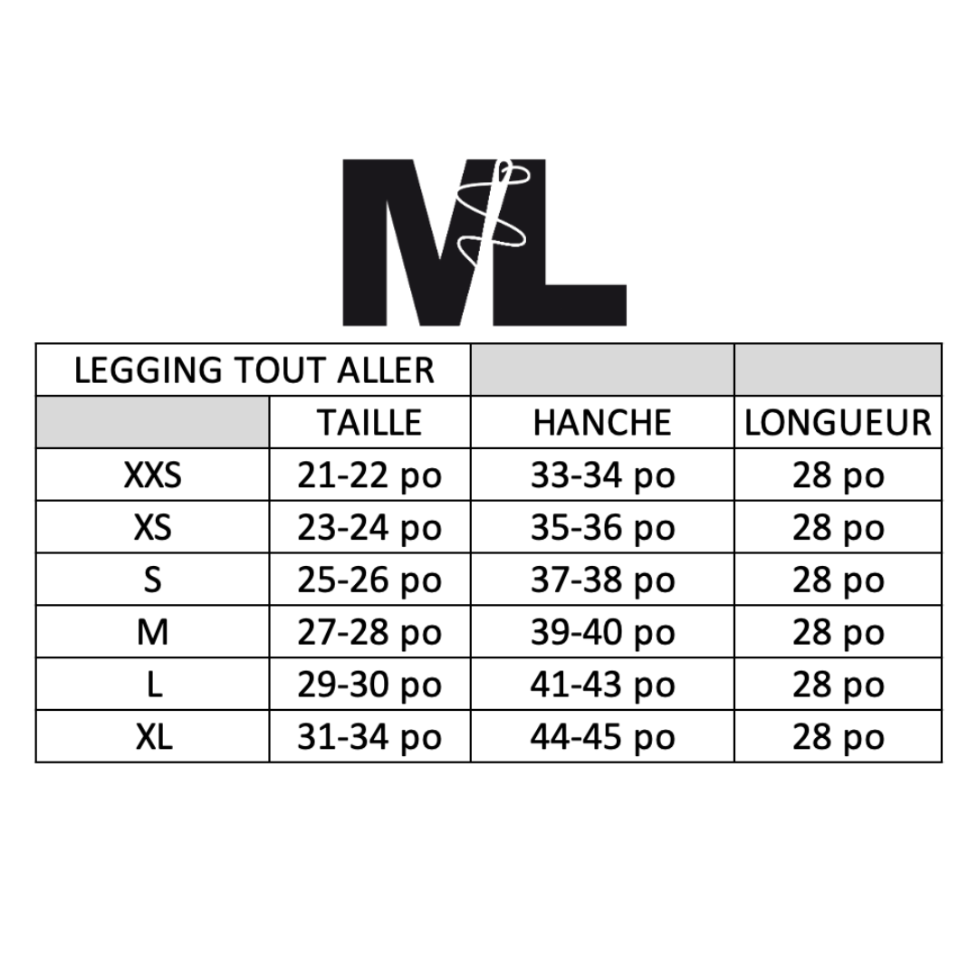 Leggings TA Long - Double-brushed - Noir
