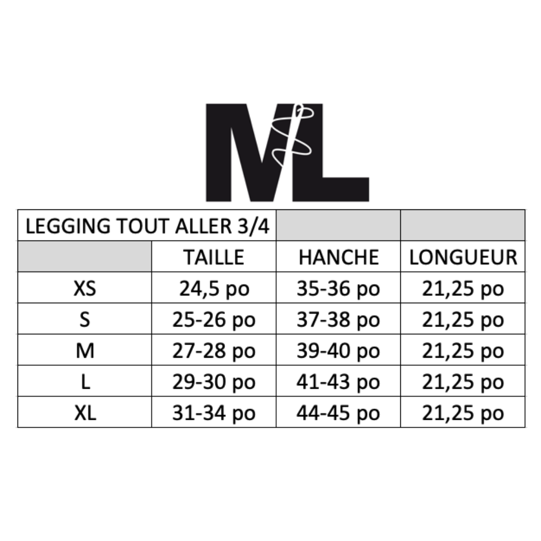 Leggings TA - 3/4 - Punch Fuschia