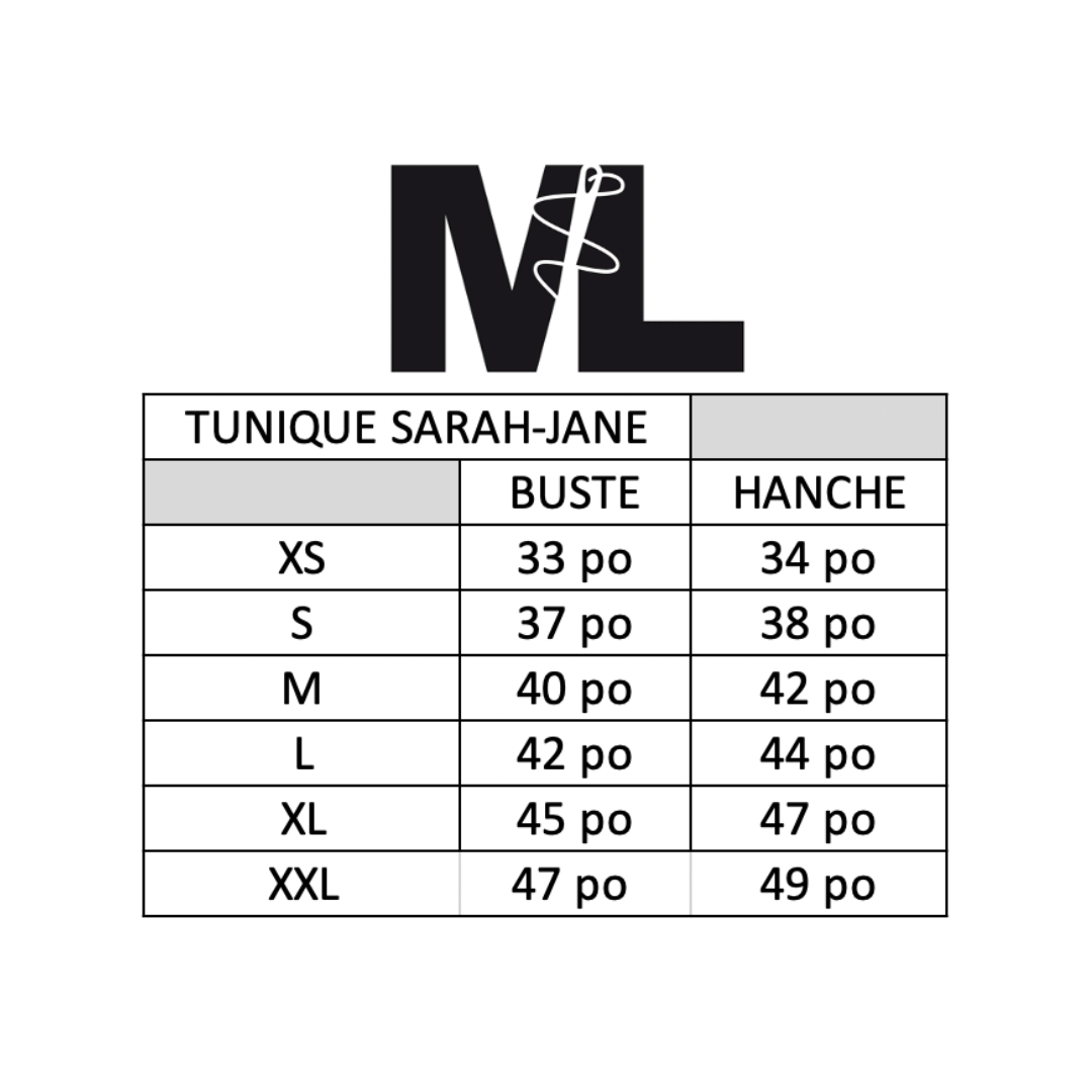 Tunique Sarah-Jane - Grisé/Noir