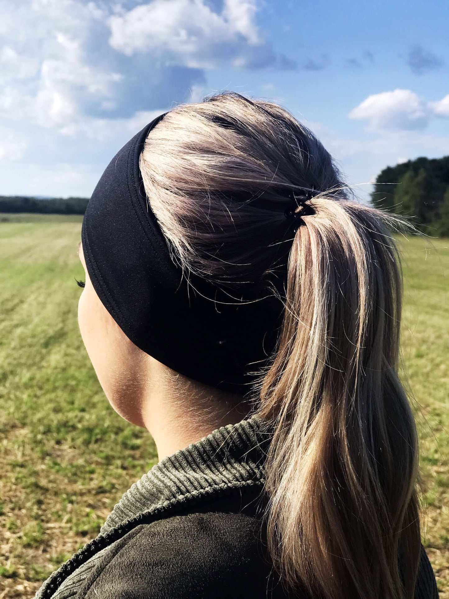 Bandeau doublé - Noir mat