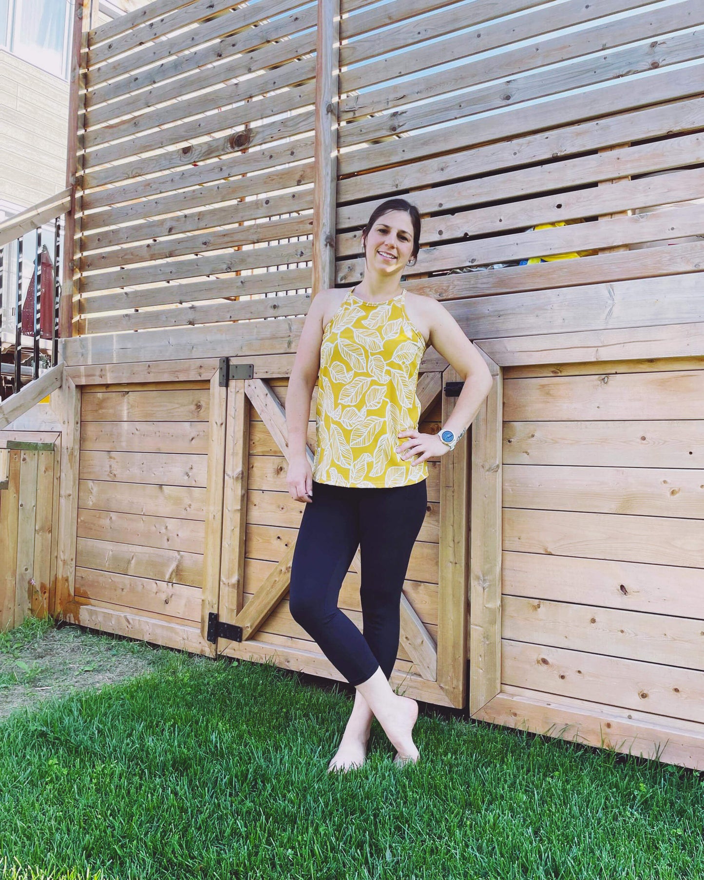 Camisole Élyse - Feuille jaune