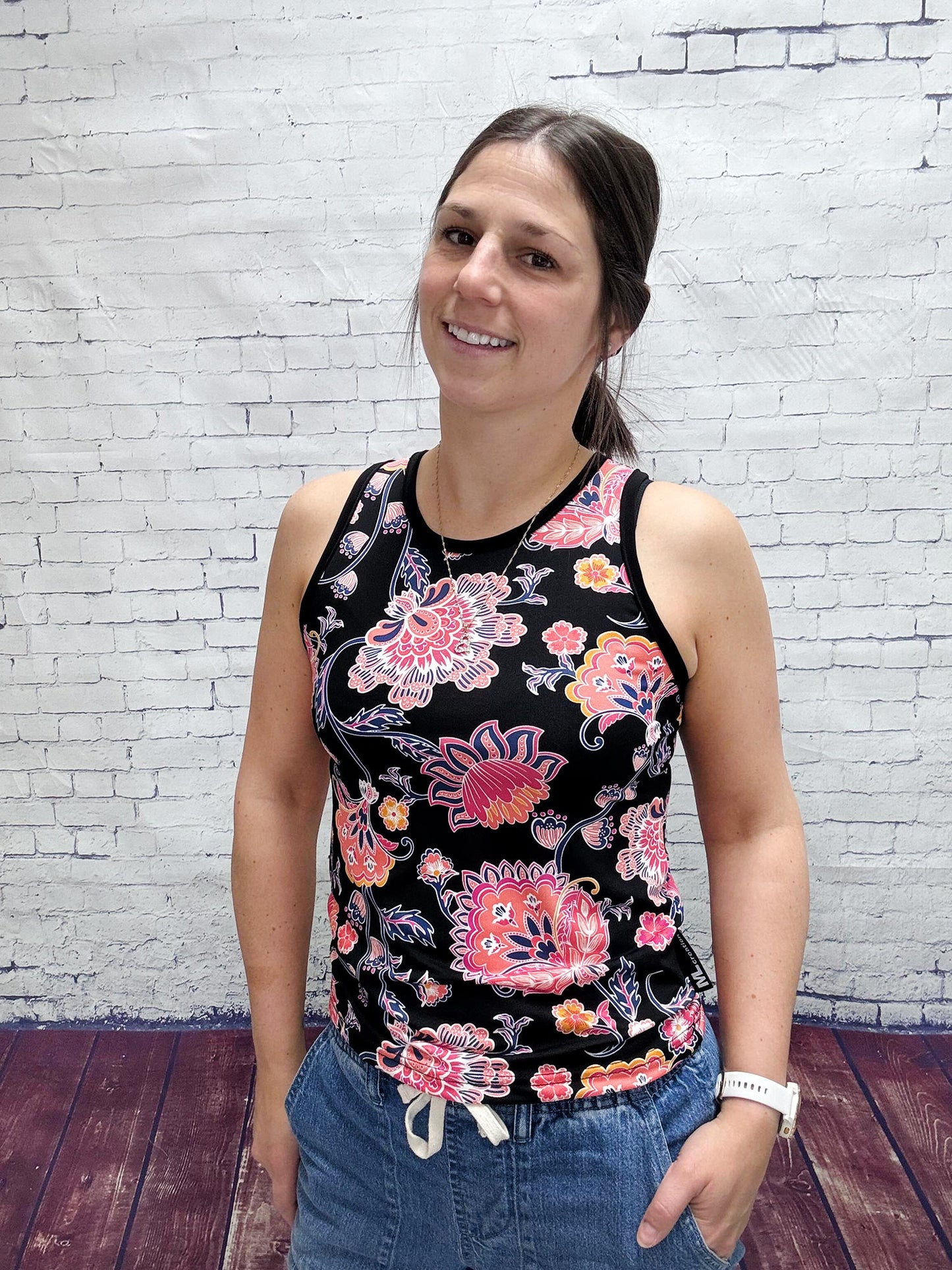 Camisole Nath - Corail/Bleuté
