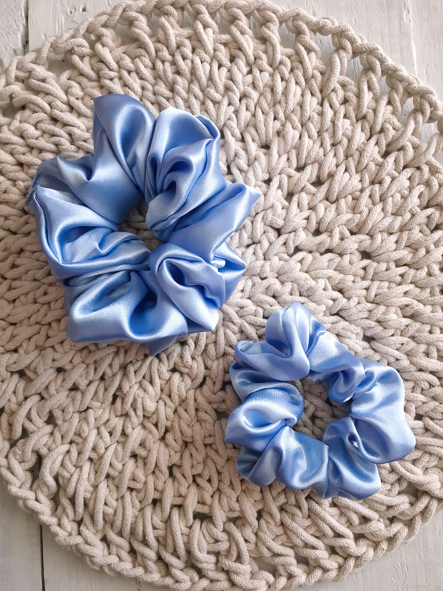 Choux - Bleu poudre - Satin
