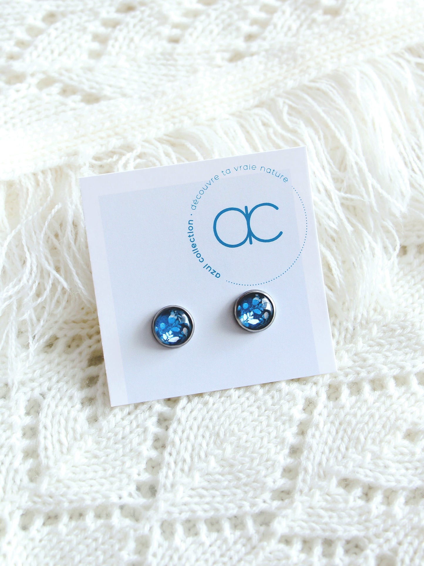 Clous d'oreilles - Algue Marine