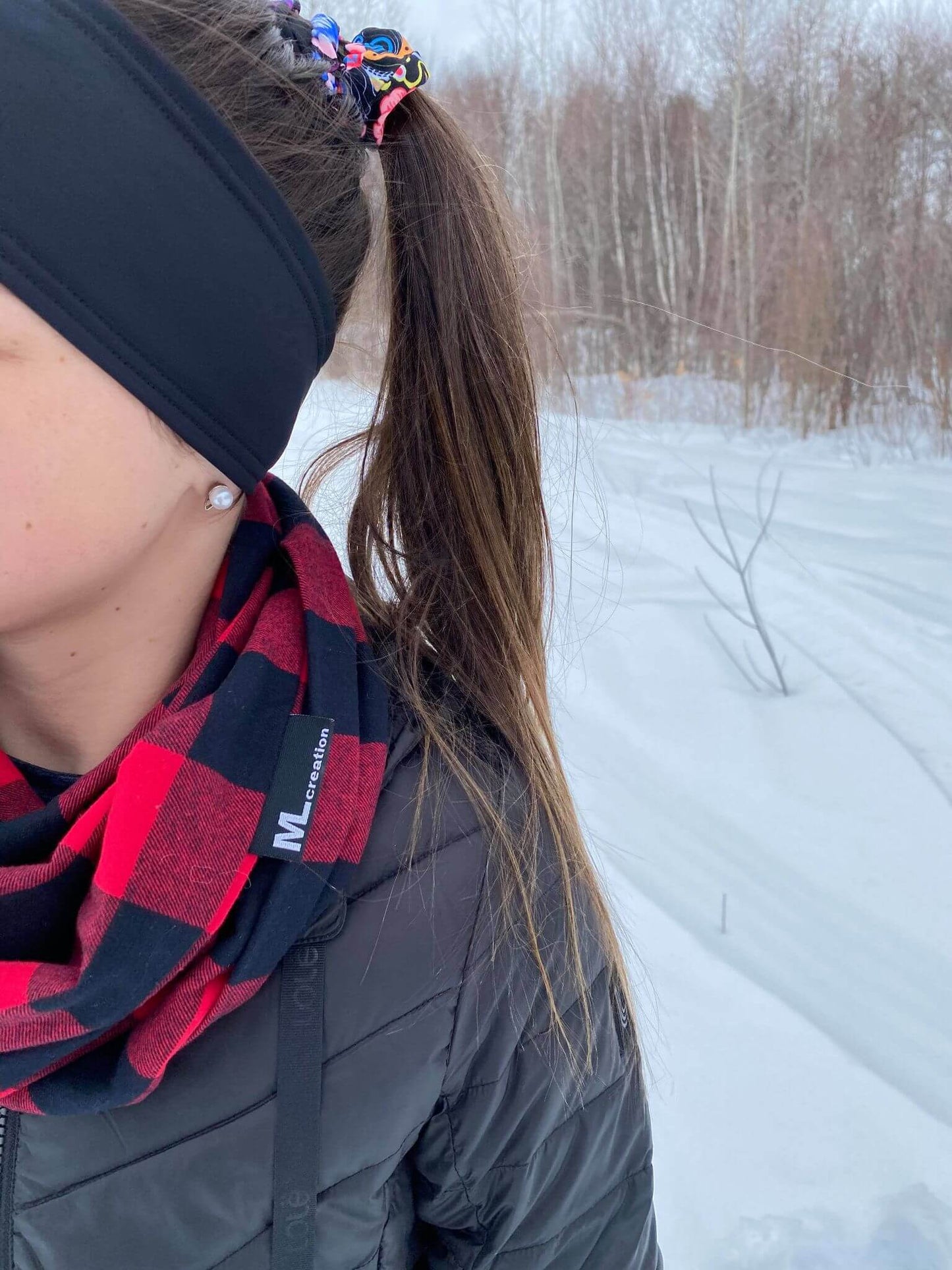 Foulard infini - Carreaux coton