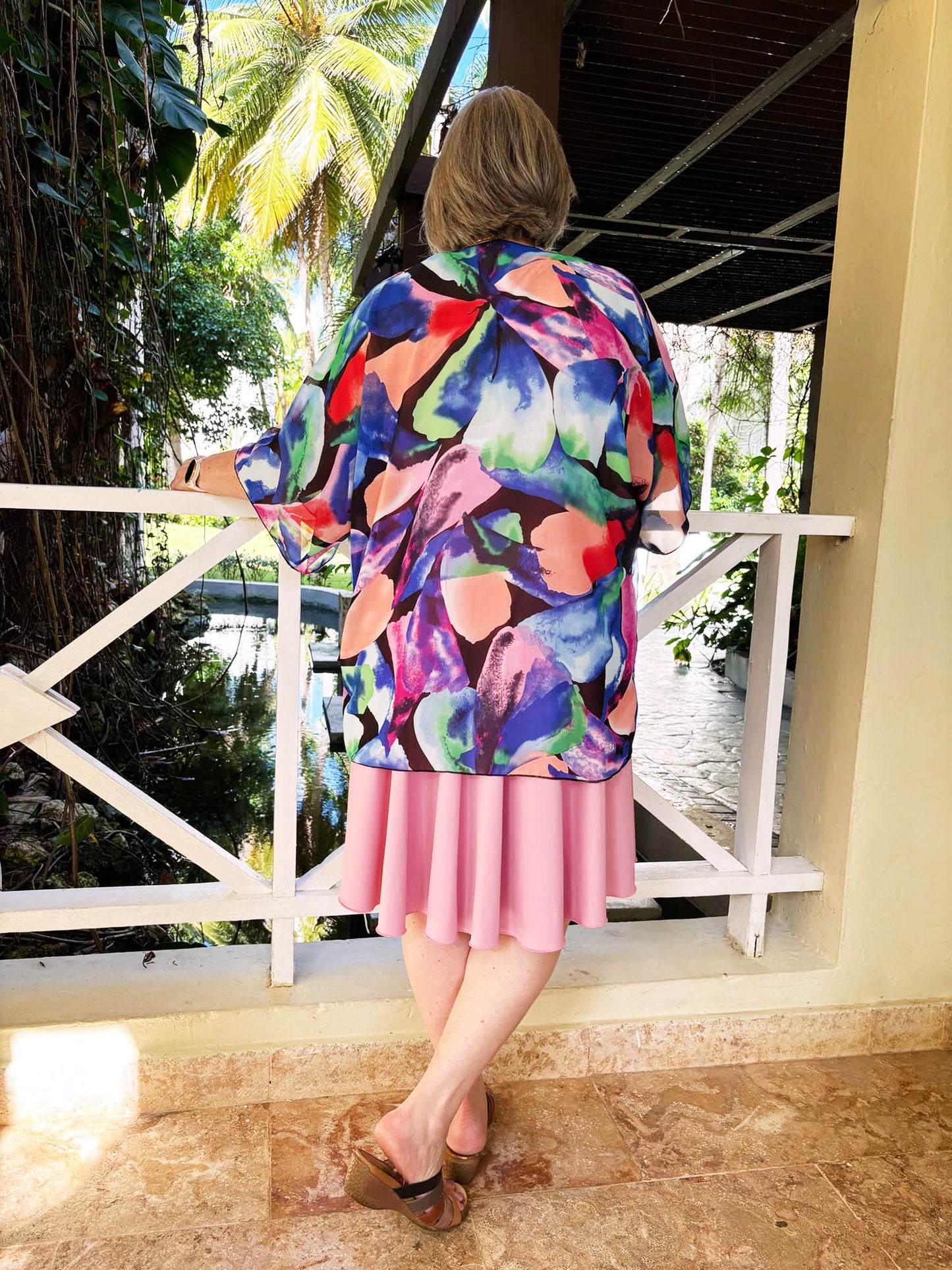 Kimono Émilie - Court - Multicolore
