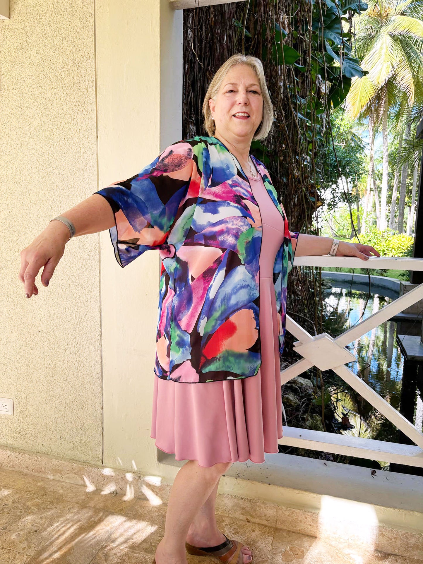 Kimono Émilie - Court - Multicolore