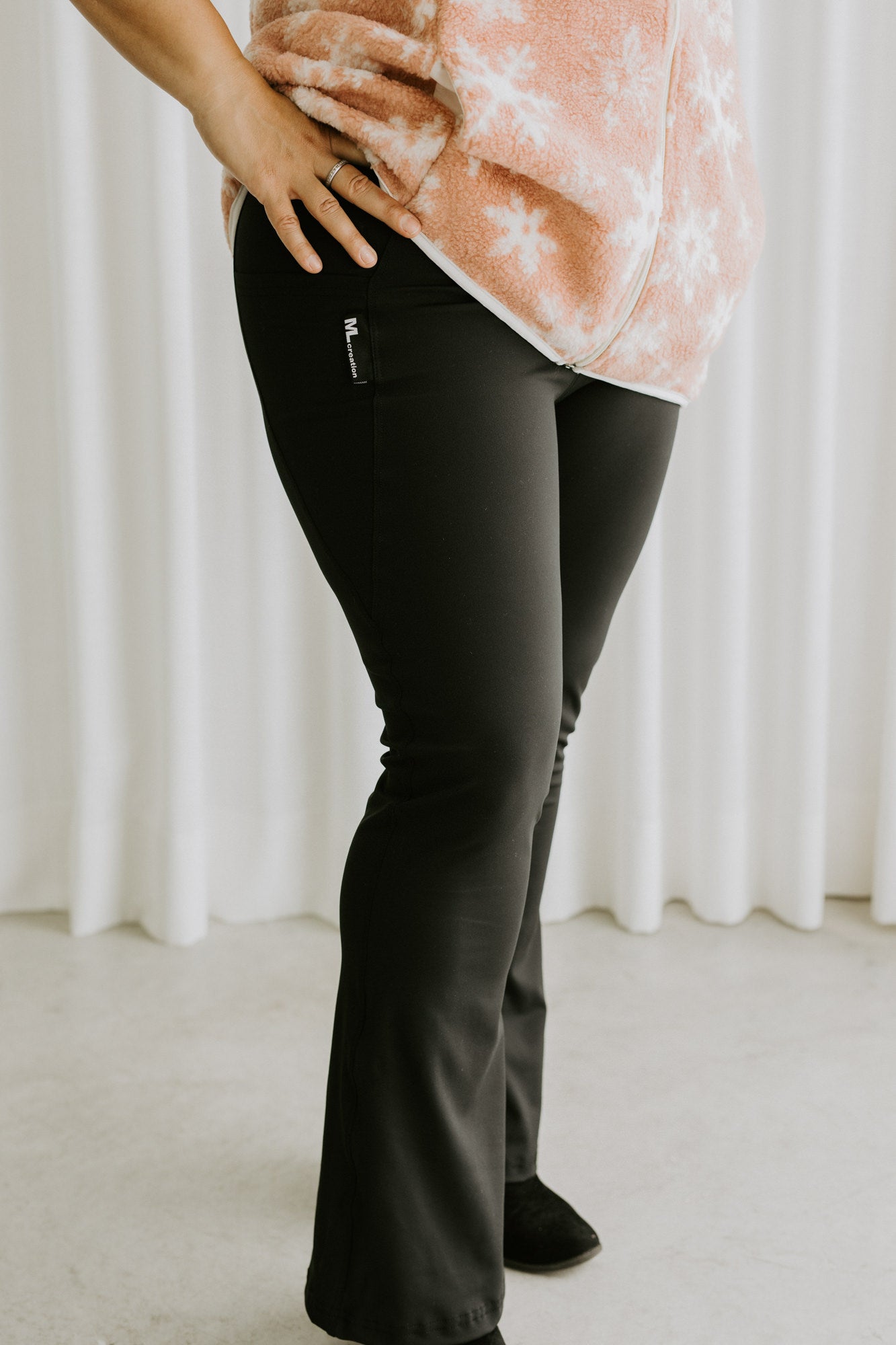 Leggings Retro - Noir mât UV.