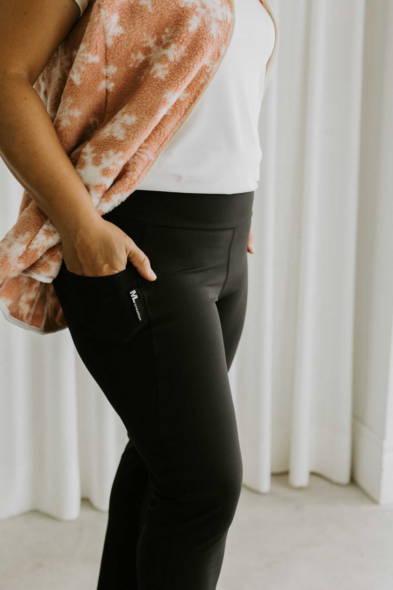 Leggings Retro - Noir mât UV.