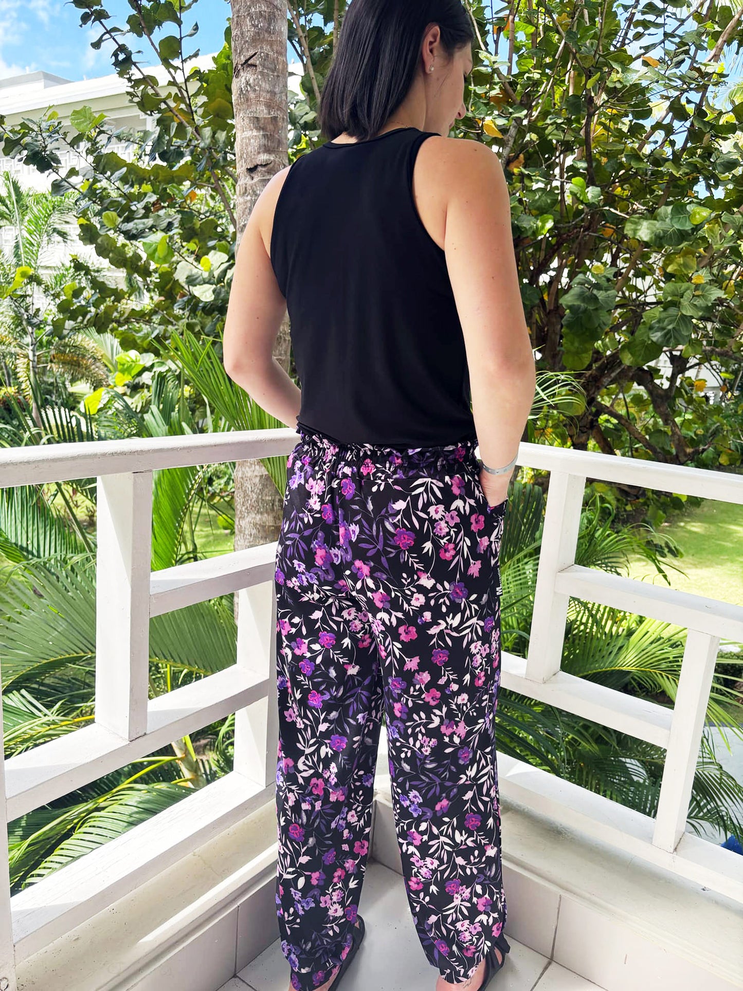 Pantalon Margot-Ouverture-Fleur Lilas