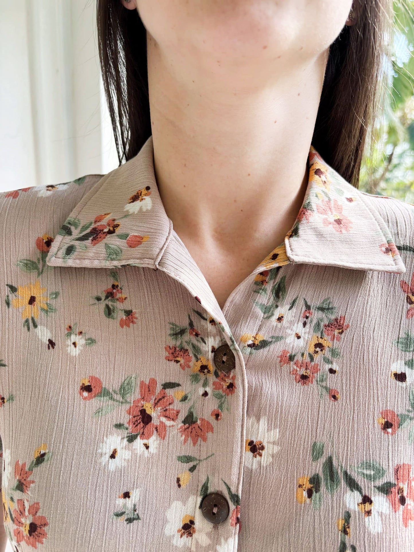 Robe Alice-Beige Fleuri