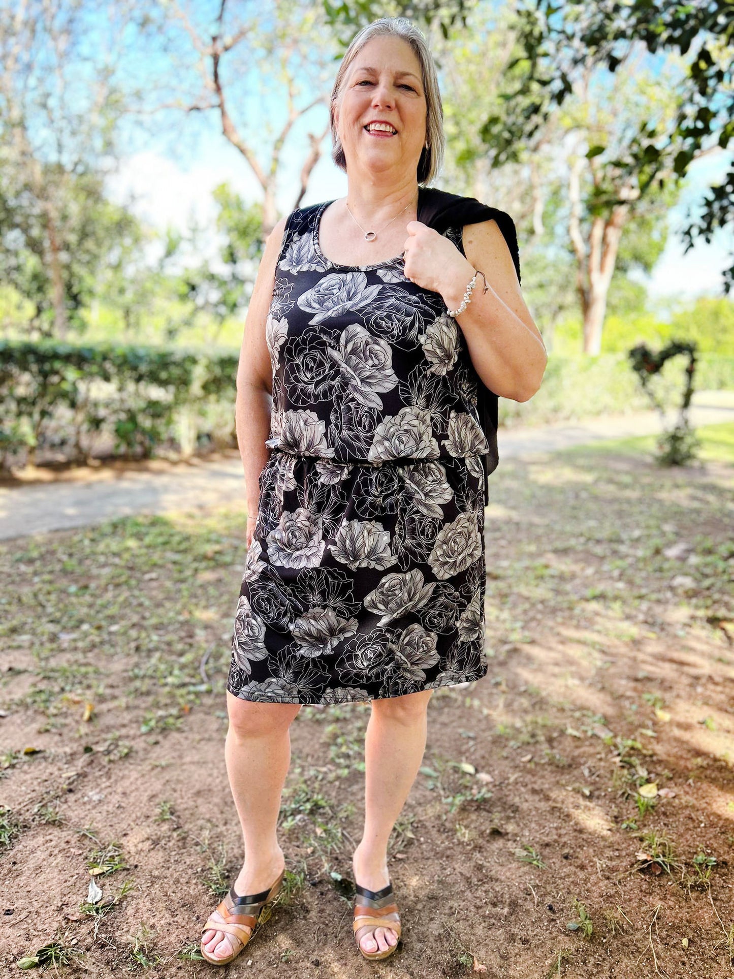 Robe Evelyne - Fleur Grise