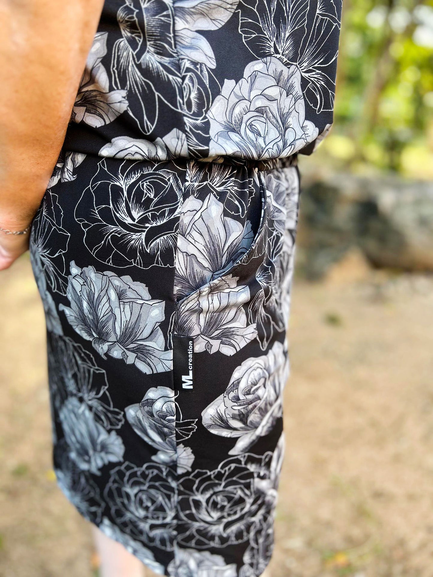 Robe Evelyne - Fleur Grise