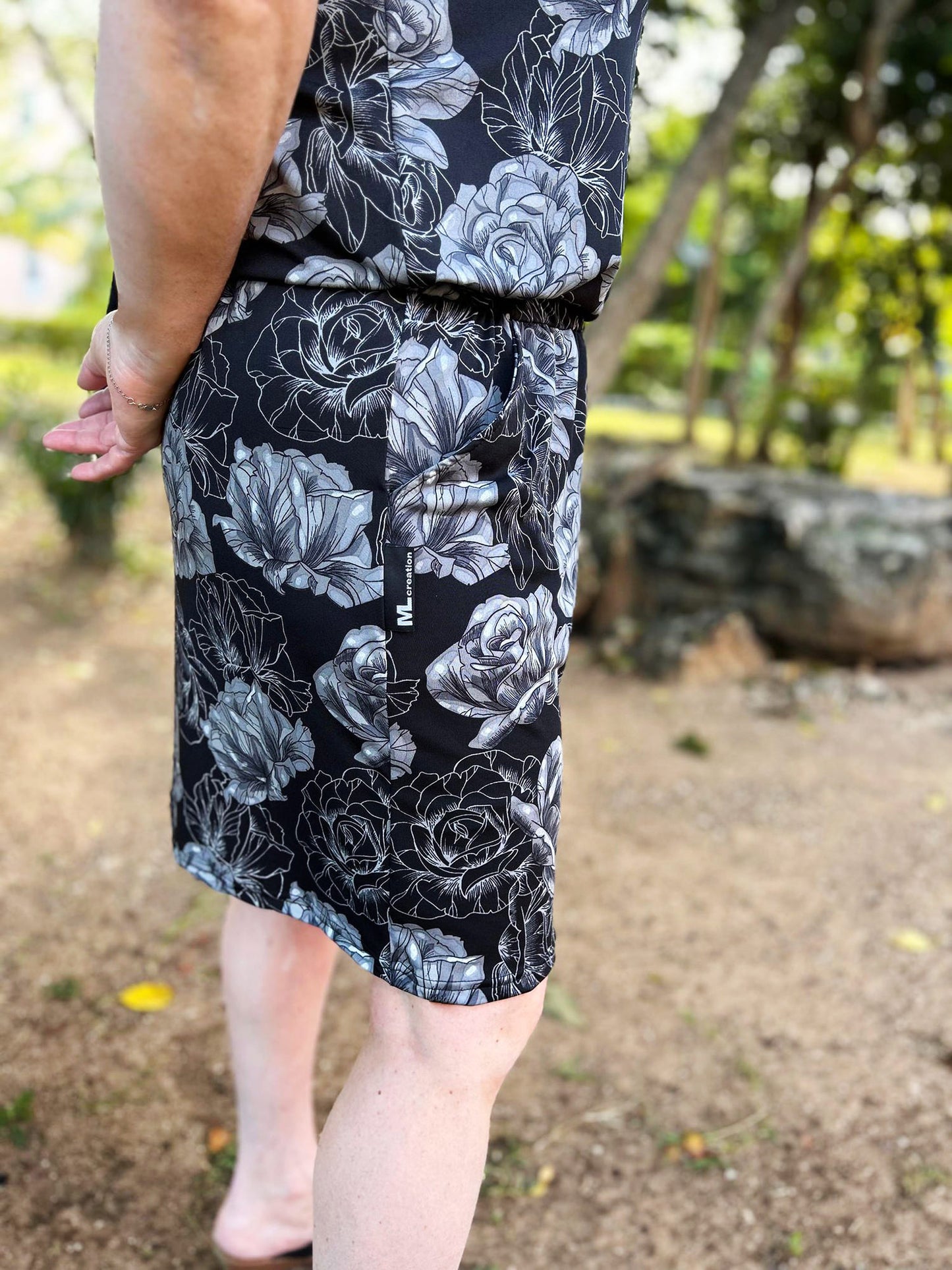 Robe Evelyne - Fleur Grise