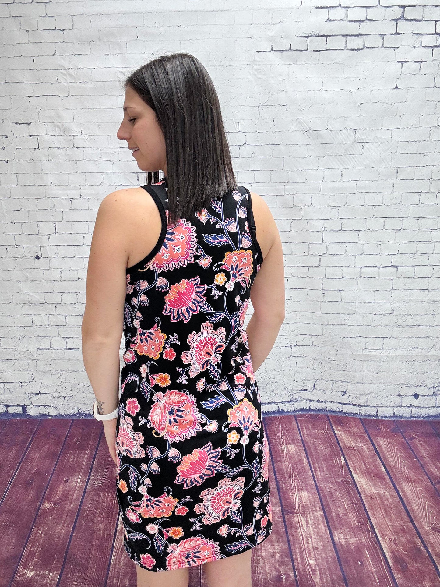 Robe Sylvie - Corail/Bleuté