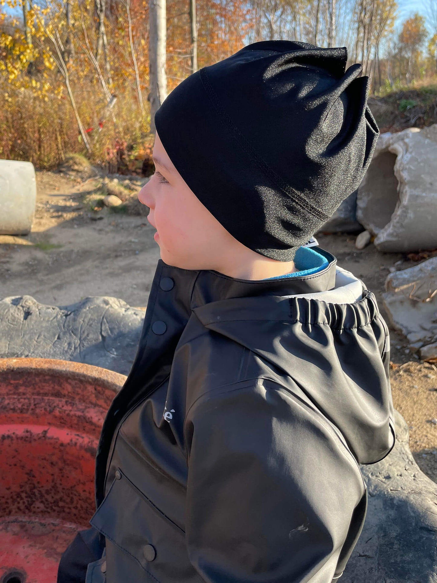 Tuque Noire Lustré - Homme