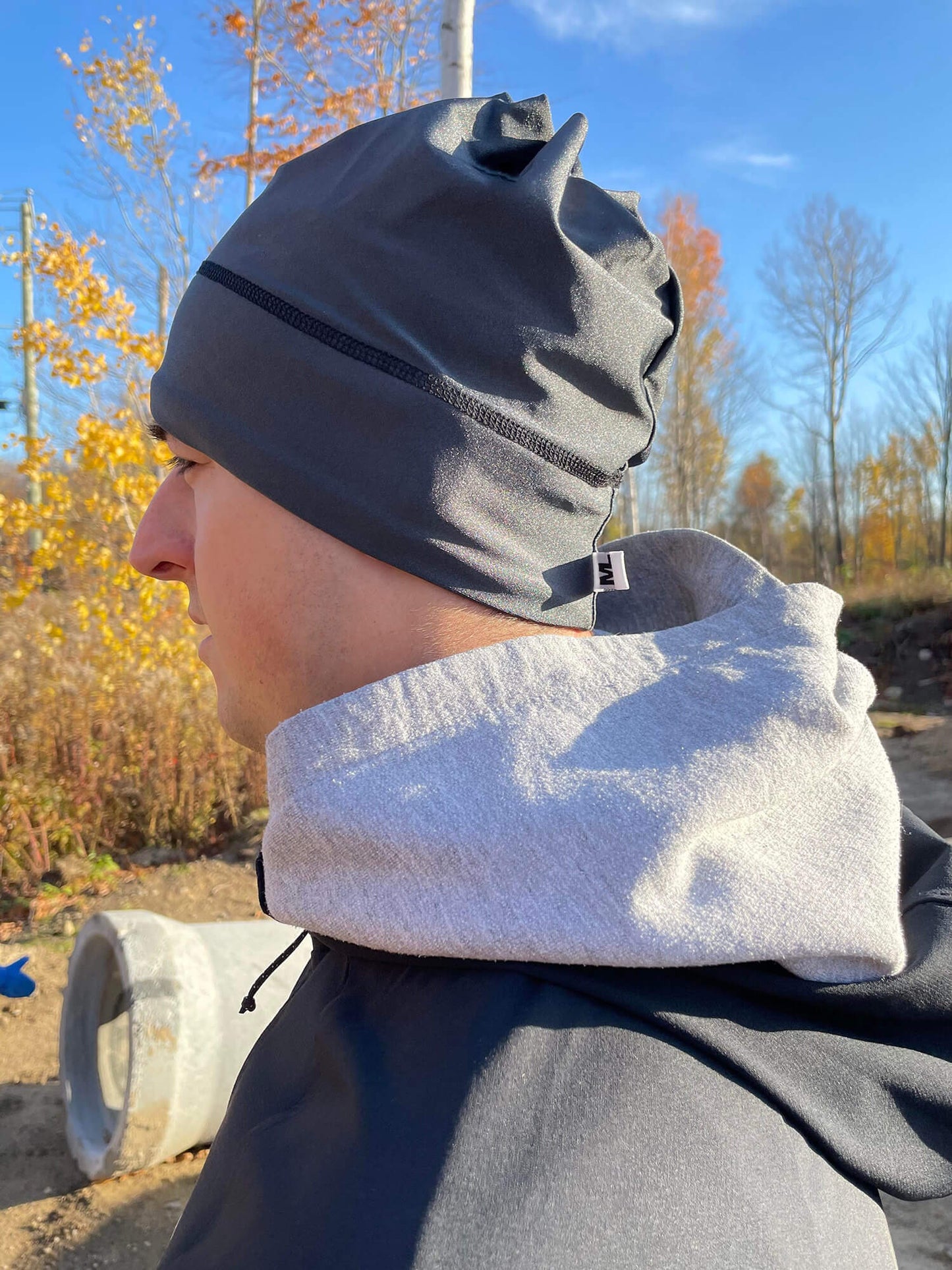 Tuque Gris Mat - Homme