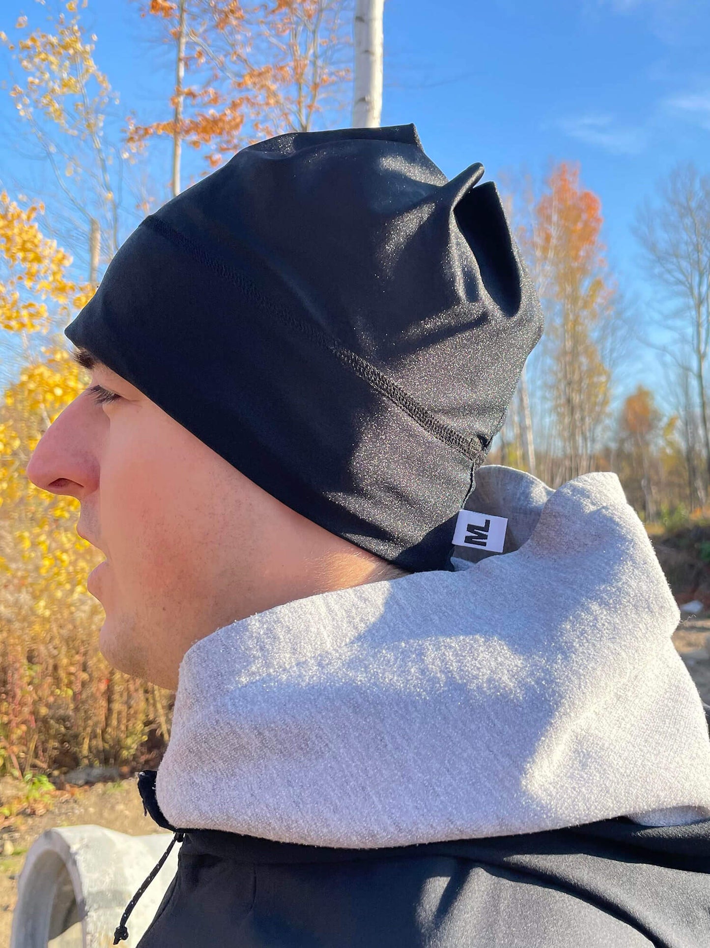Tuque Noire Lustré - Homme