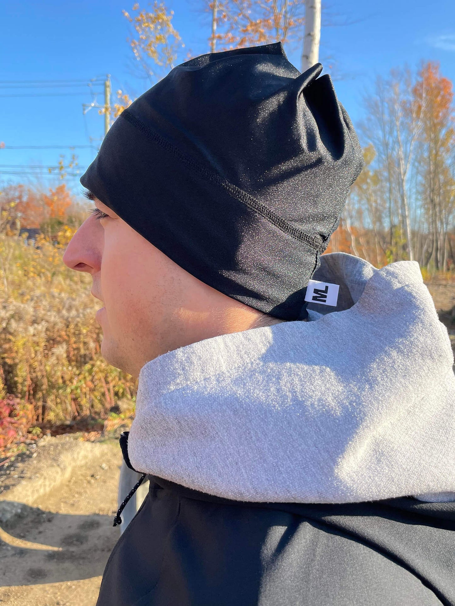 Tuque Noire Lustré - Homme
