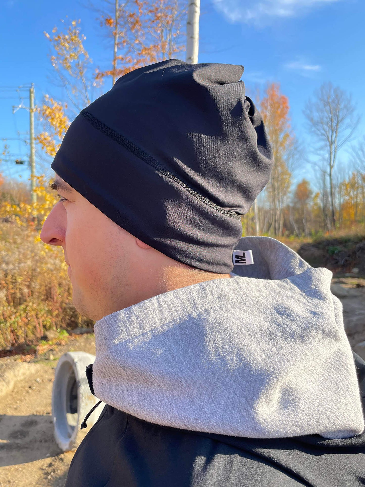 Tuque Noir Mat - Homme