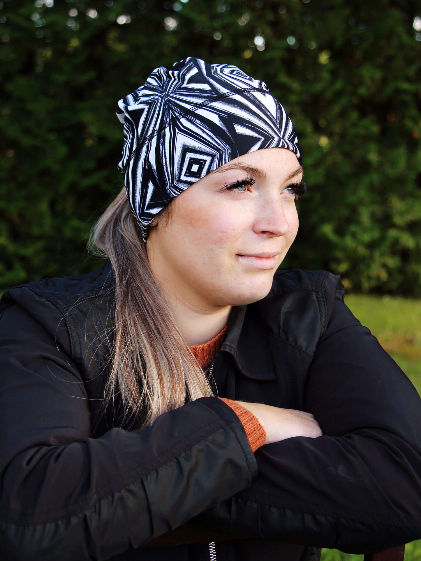 Tuque Losange/Noir Blanc