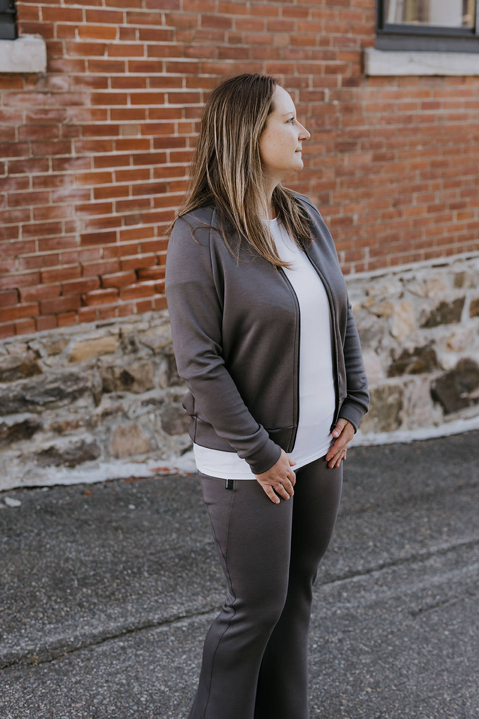 Veste Mi-Laine - Charcoal