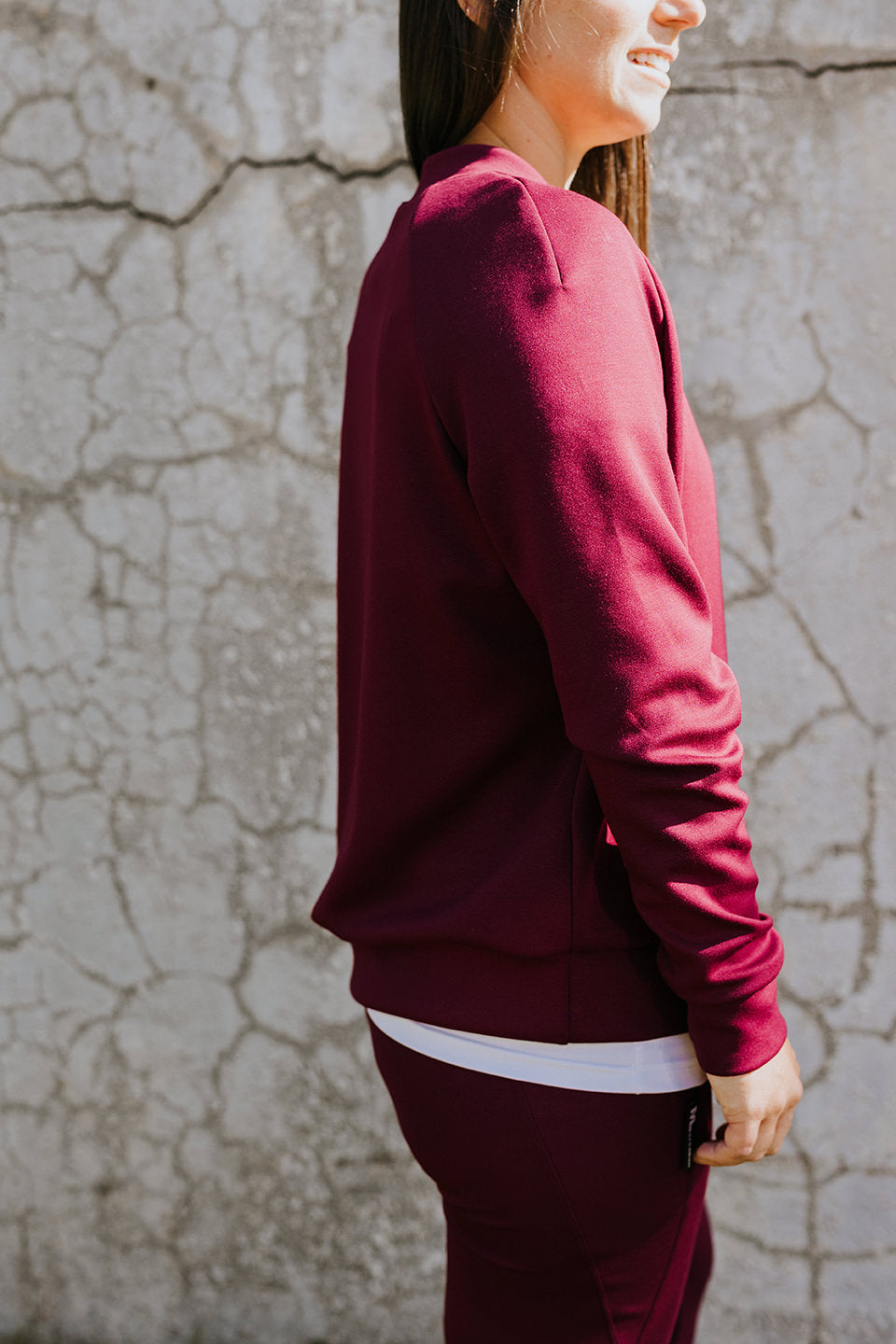 Veste Mi-Laine - Wine