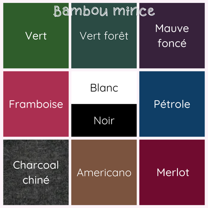 PRÉCOMMANDE - Chandail Kim manches longues - BAMBOU MINCE