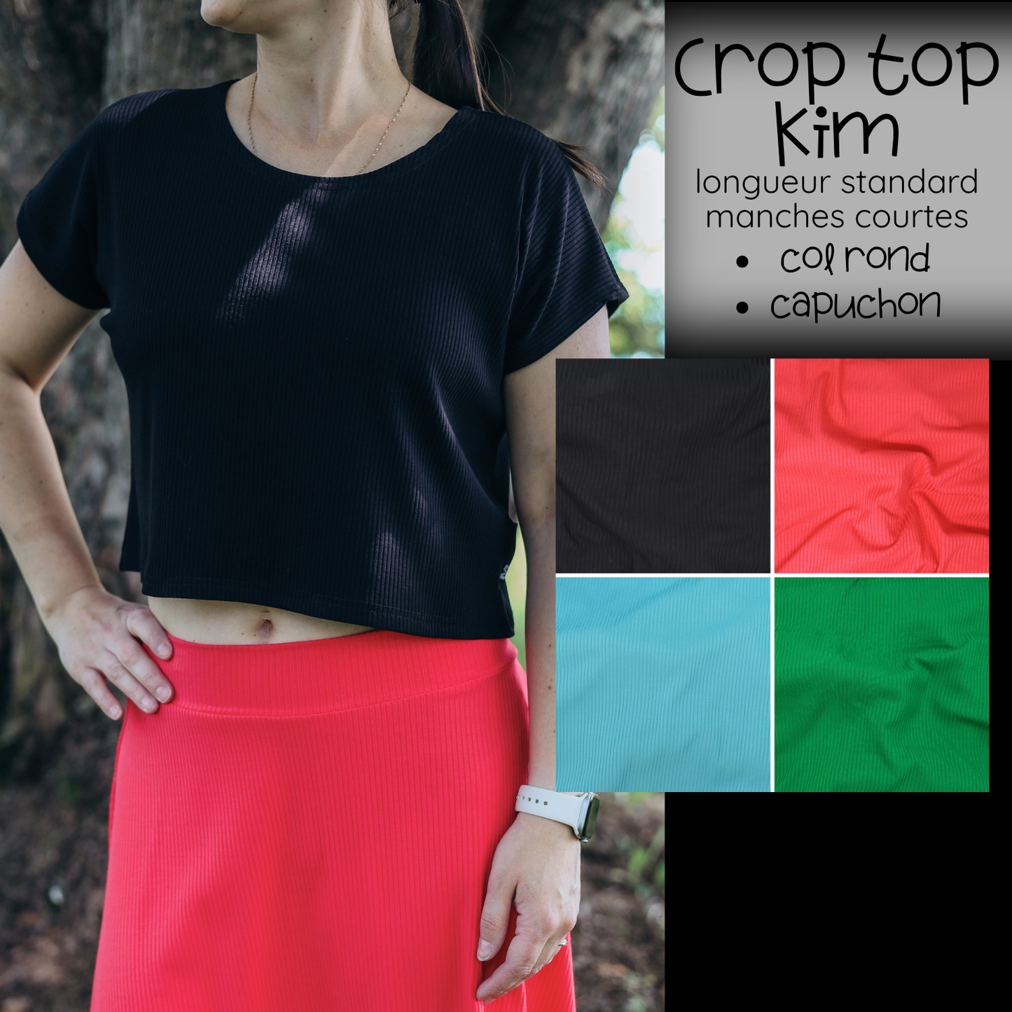 PRÉCOMMANDE - Crop Top Kim STANDARD - RIB