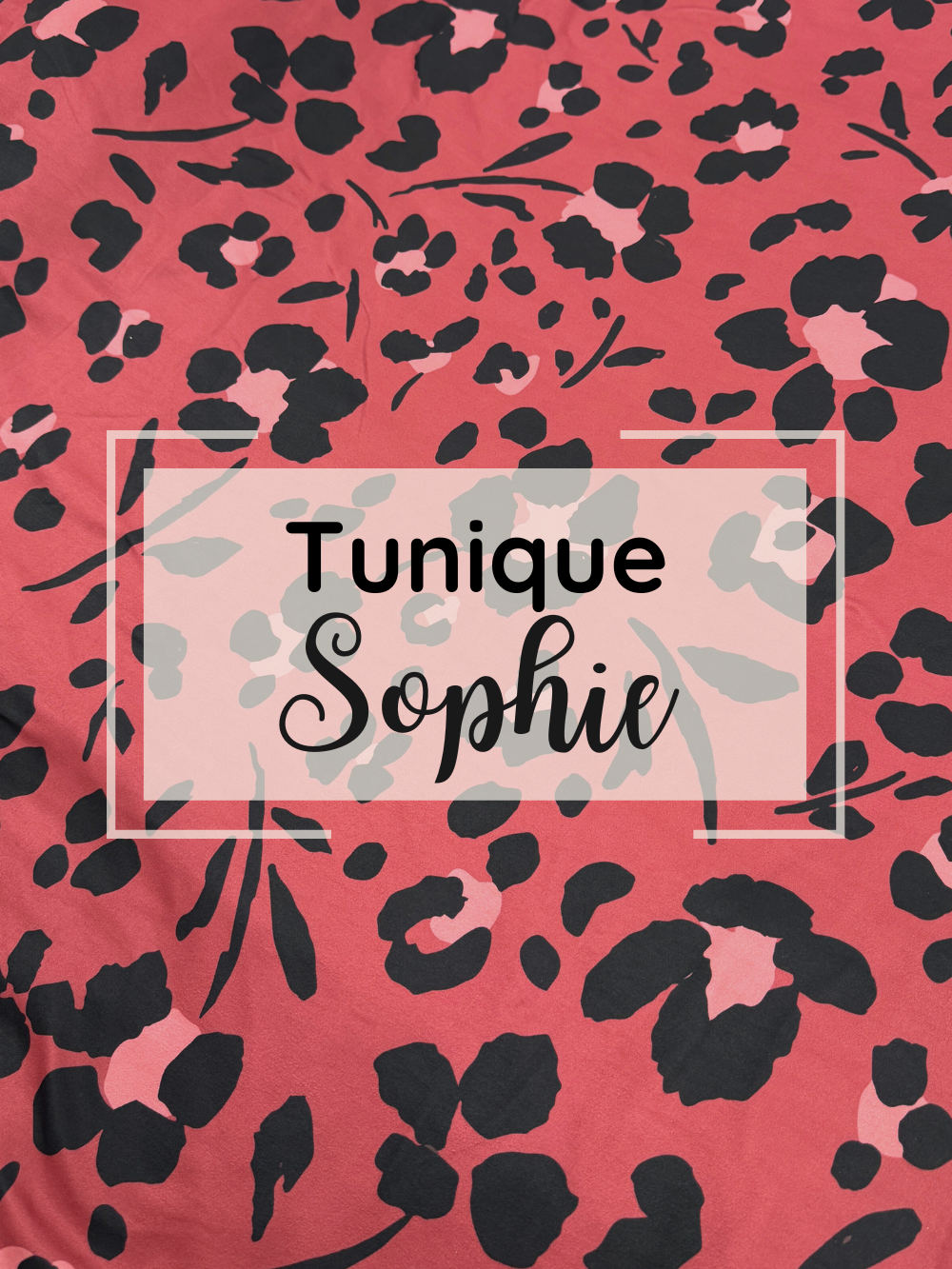 Tunique Sophie - Fleurs Léopard