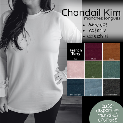 PRÉCOMMANDE - Chandail Kim manches longues - FRENCH TERRY de bambou