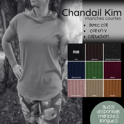 PRÉCOMMANDE - T-shirt Kim - RIB de bambou