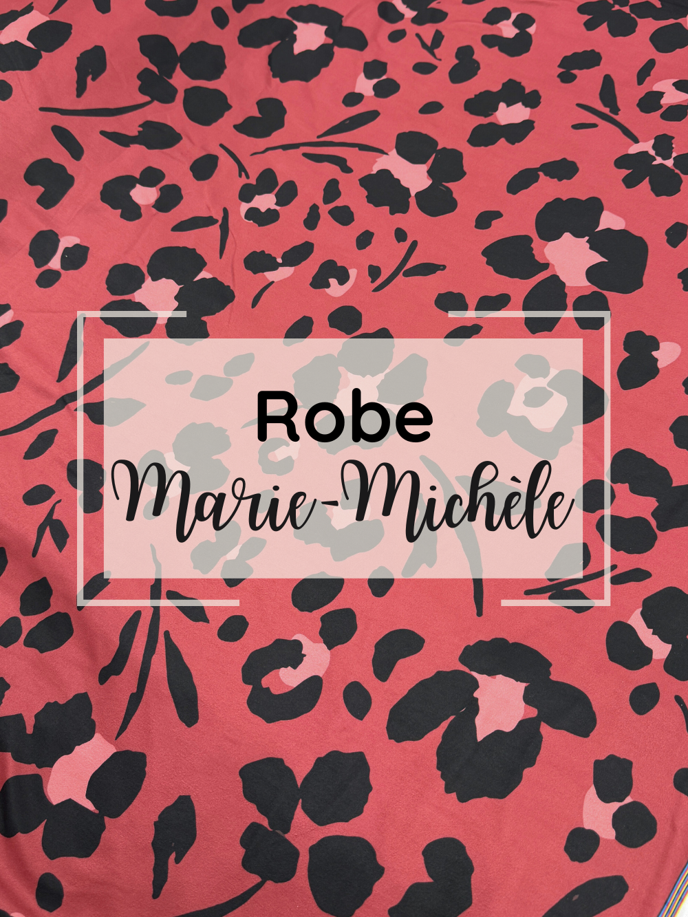 Robe Marie-Michèle - Fleurs Léopard