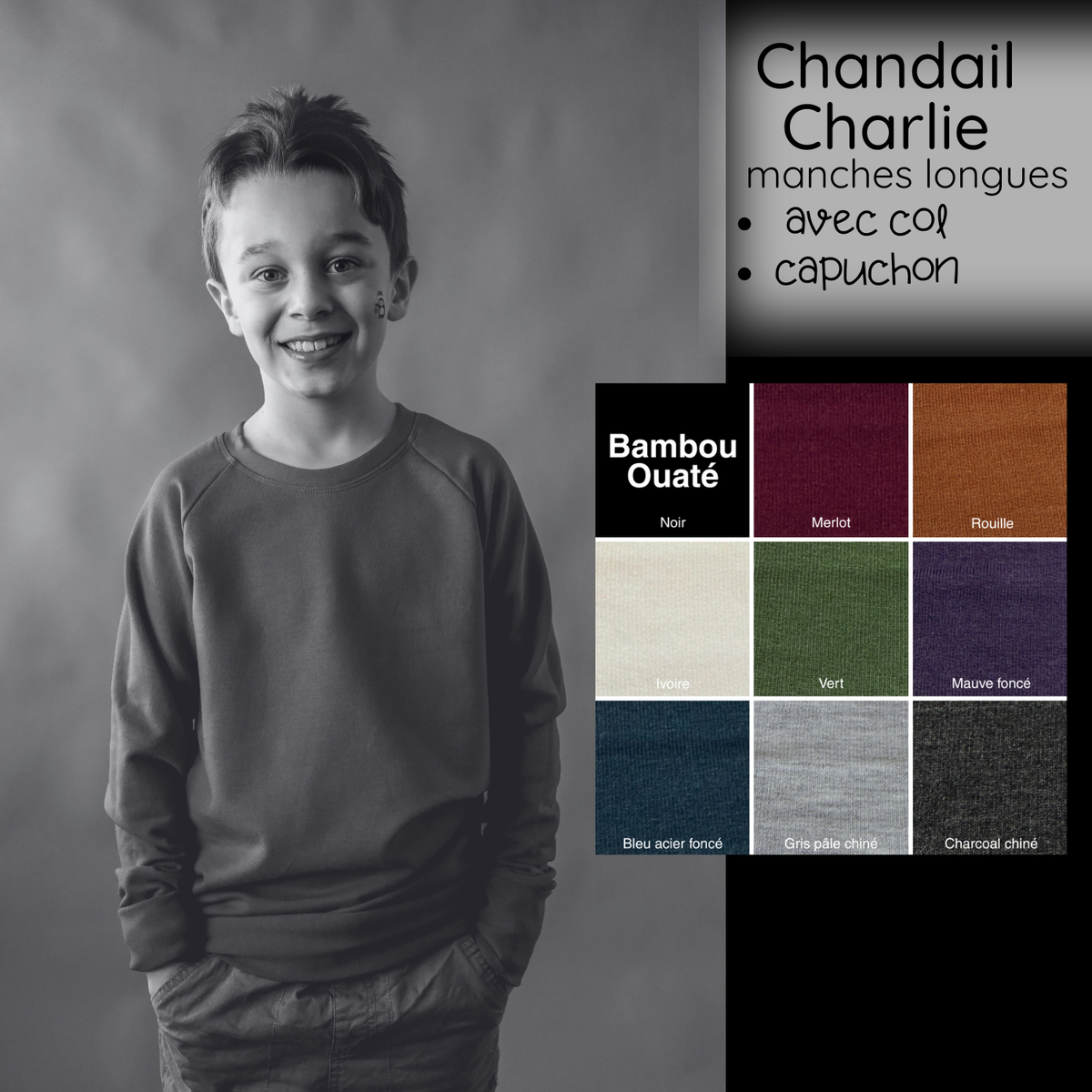 PRÉCOMMANDE - Chandail Charlie - Bambou OUATÉ
