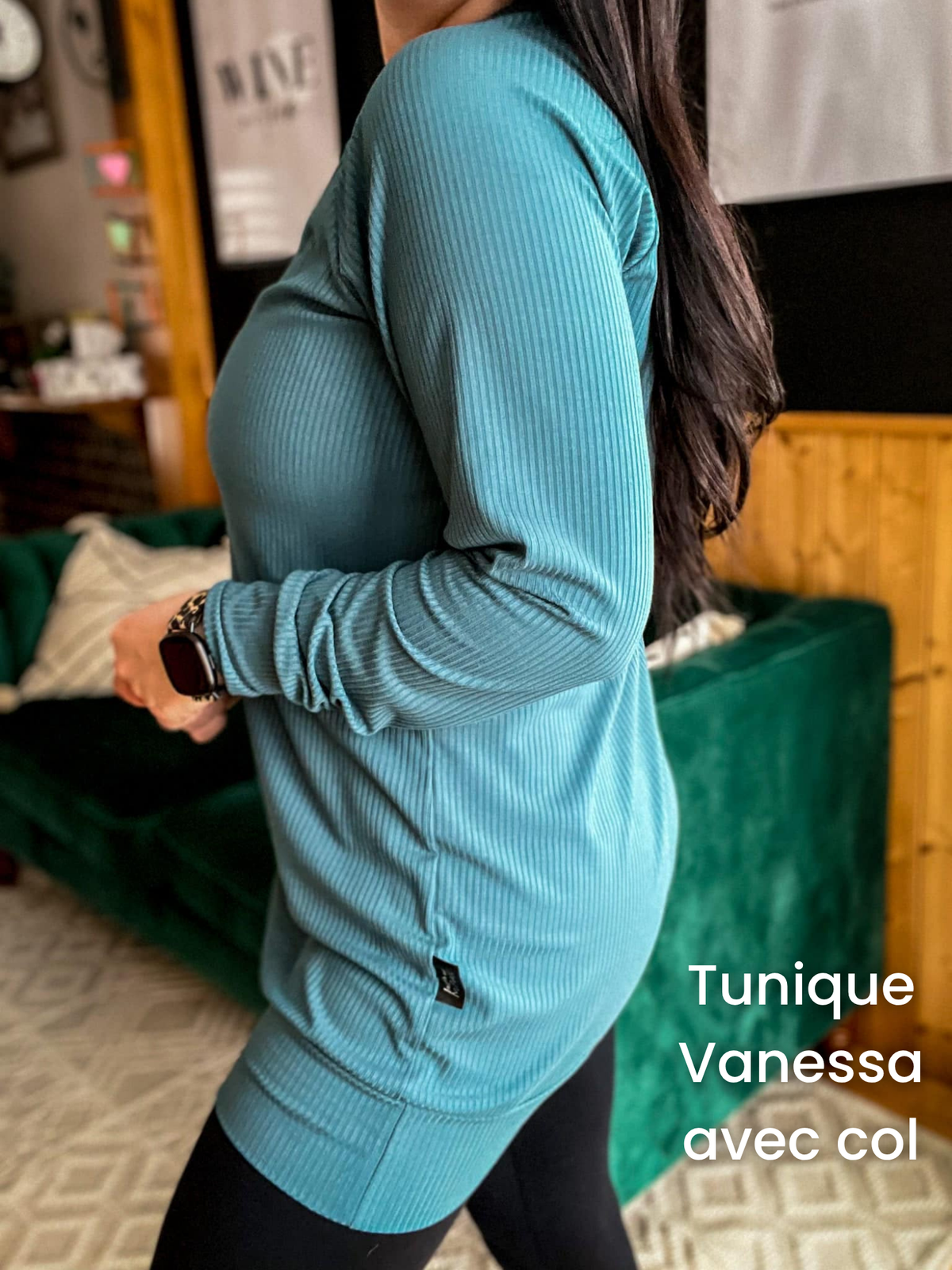 PRÉCOMMANDE - Tunique Vanessa - RIB de bambou