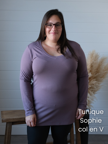 PRÉCOMMANDE - Tunique Sophie manches longues - Bambou OUATÉ
