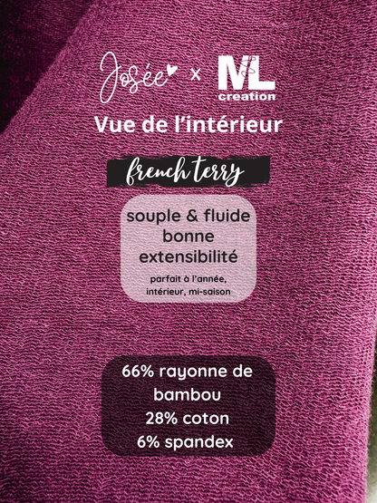 PRÉCOMMANDE - T-shirt Kim - FRENCH TERRY de bambou