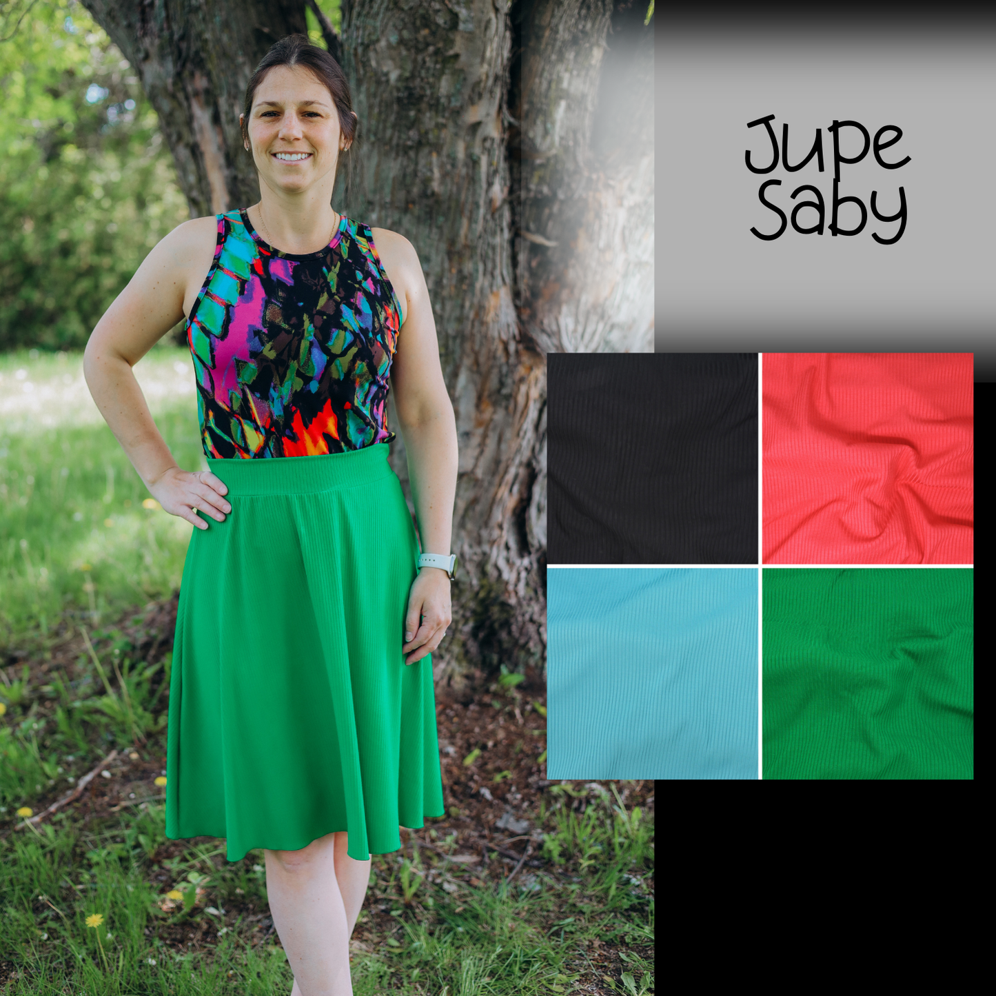 PRÉCOMMANDE - Jupe Saby - RIB