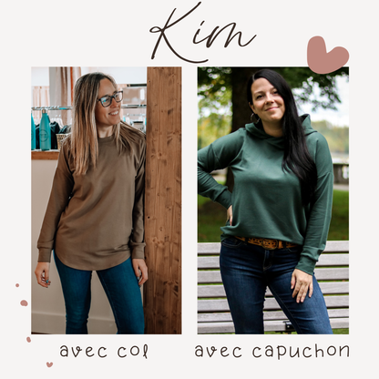 PRÉCOMMANDE - Chandail Kim manches longues - BAMBOU MINCE