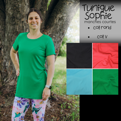 PRÉCOMMANDE - Tunique Sophie manches courtes - RIB