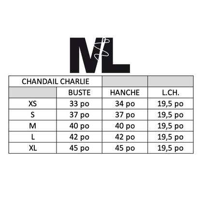 Chandail - Charlie - Gris Fleur Rouge