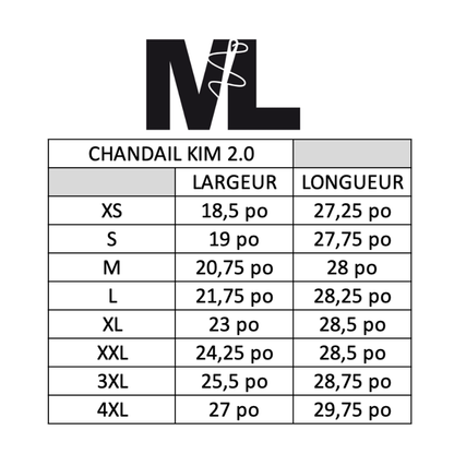 PRÉCOMMANDE - Chandail Kim manches longues - BAMBOU MINCE