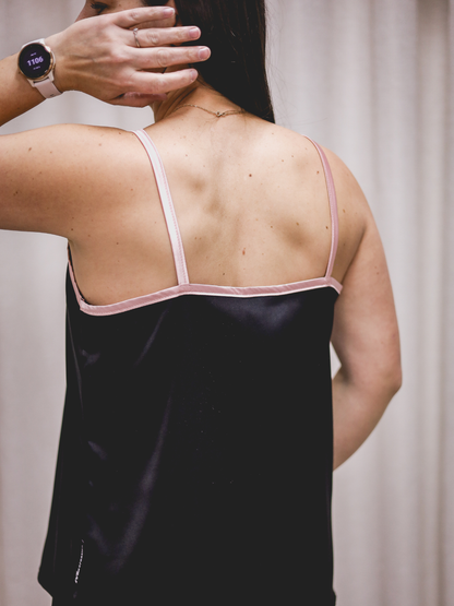 Camisole Satin - Noir