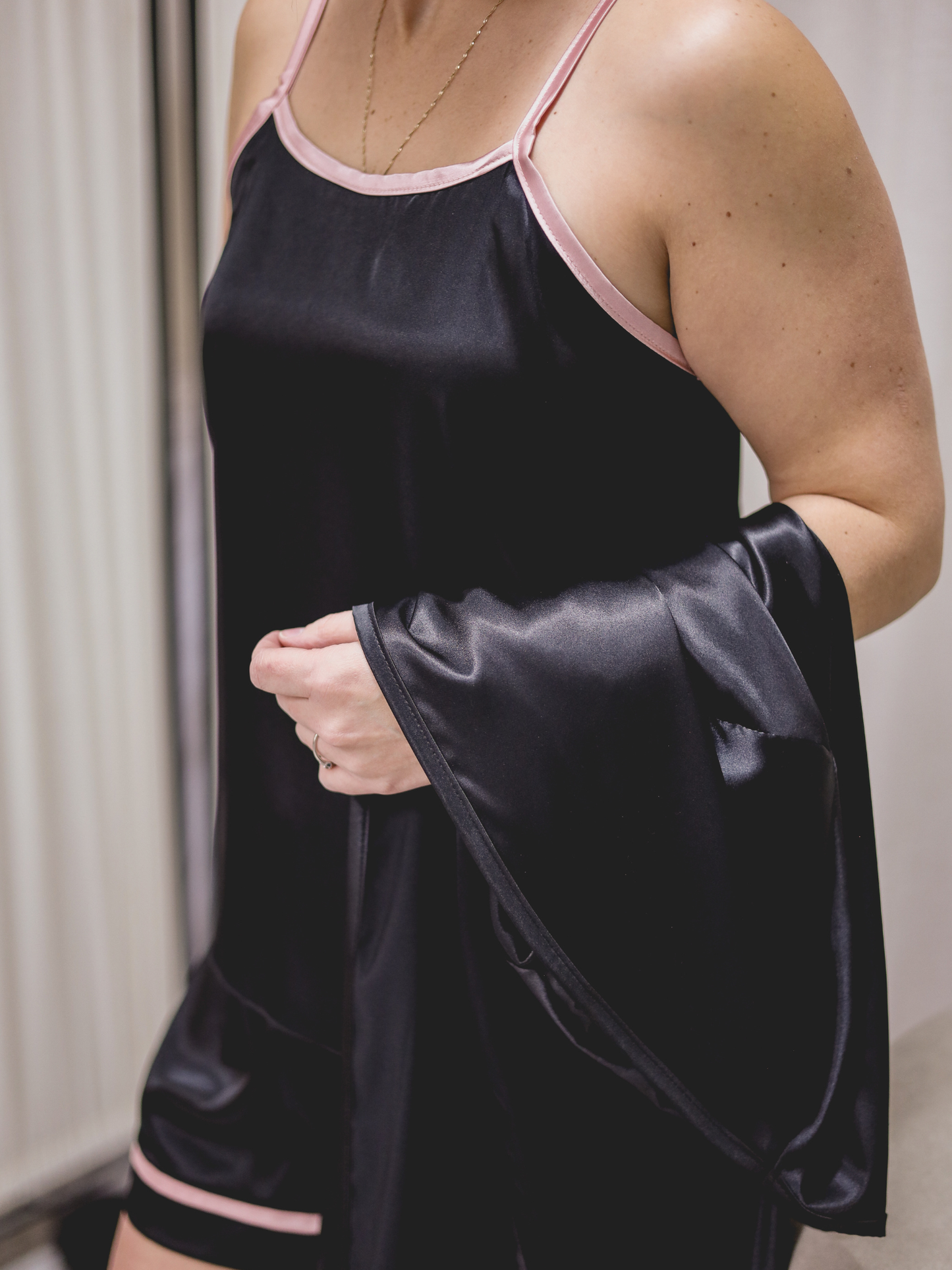 Camisole Satin - Noir