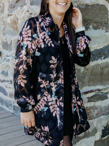 Chemise Joey - Fleurs brouillées